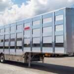 Five floor body trailer for piglet transportation