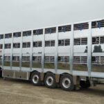 3-stöckiger Viehtransporter mit wechselseitigem Seitengang